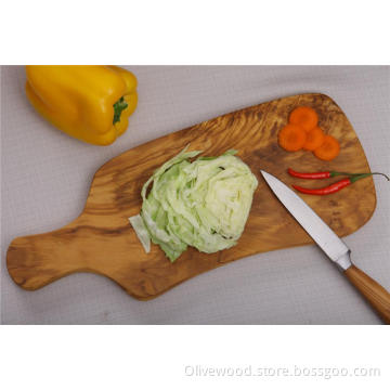 Multi Functional Olive Wood Chopping Board With Handle